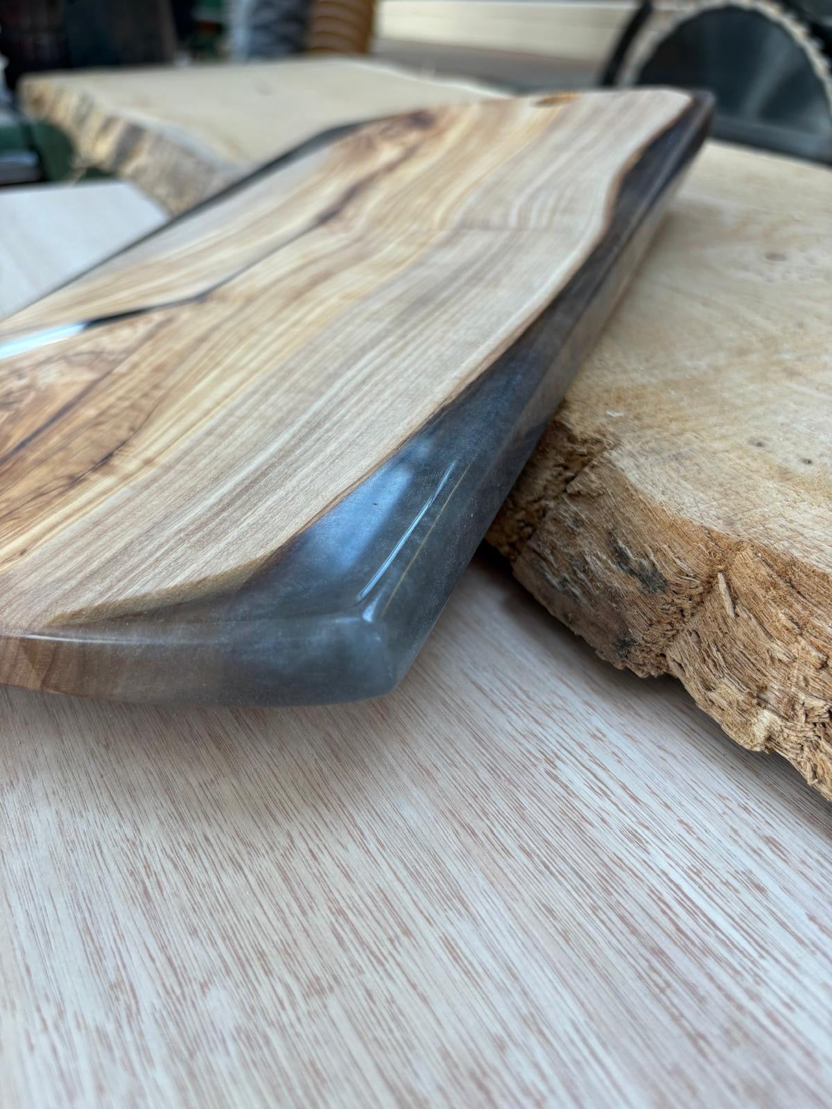 Smoky Black Olive Resin Serving Board